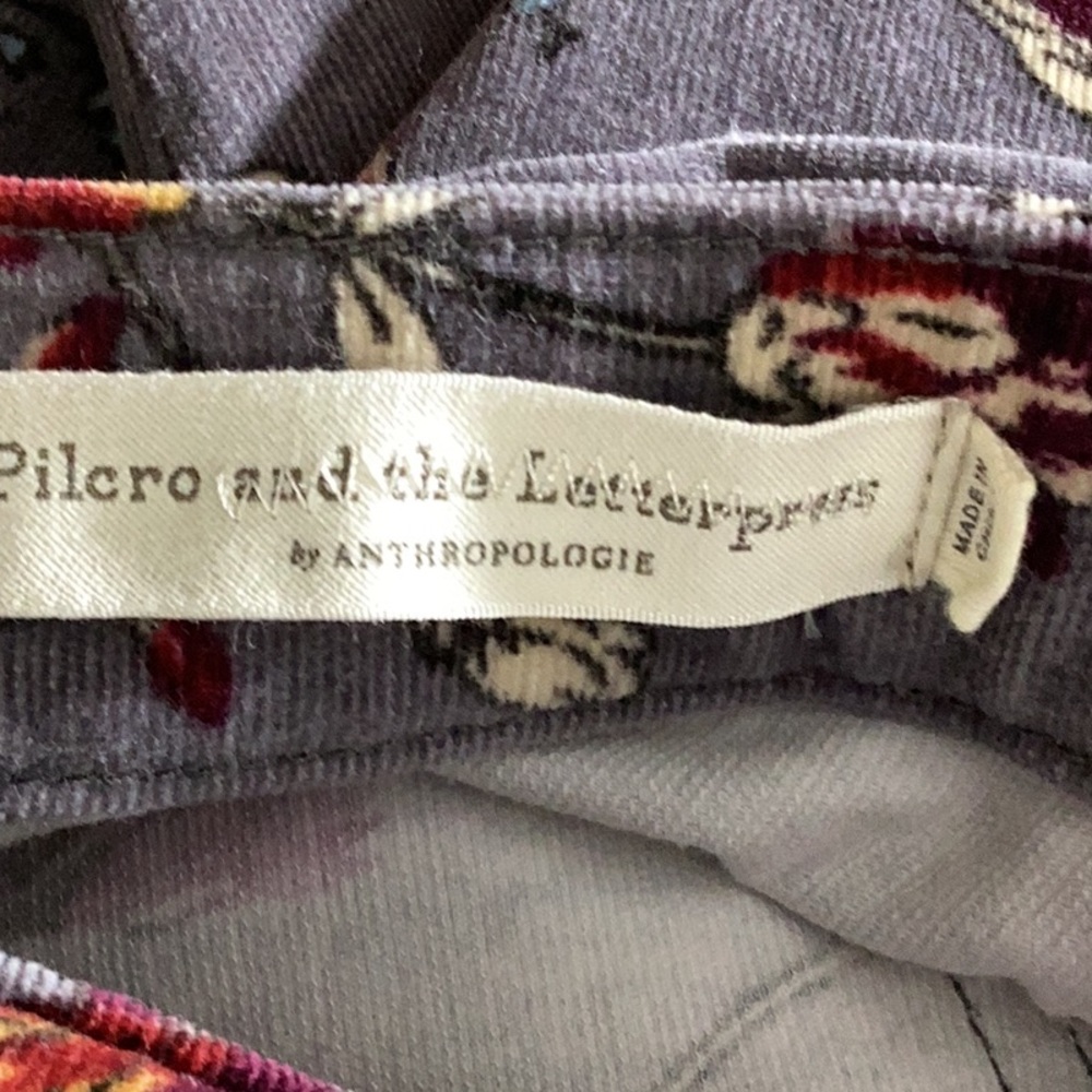 Anthropologie Pilcro and The Letterpress Corduroy High Rise Skinny Jeans Size 28 - Picture 9 of 10